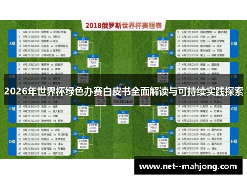 2026年世界杯绿色办赛白皮书全面解读与可持续实践探索